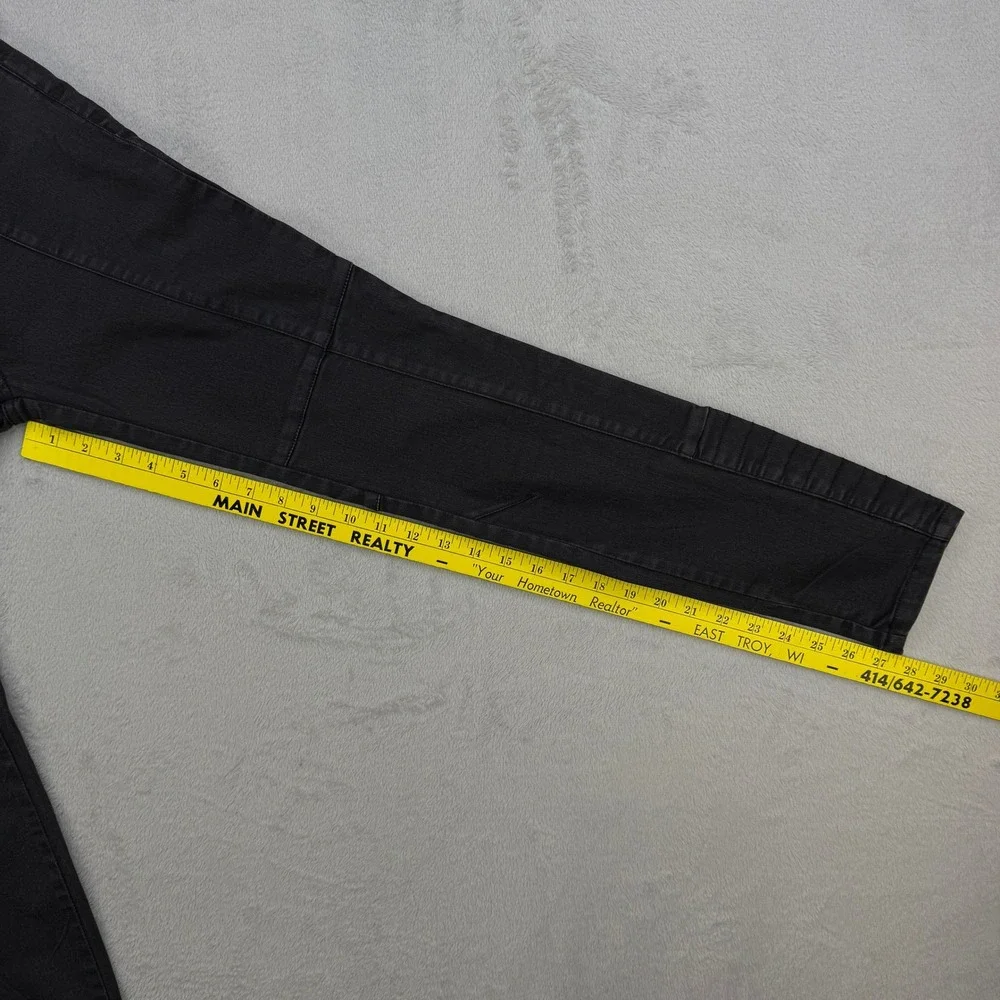 Free People Jeans Womens 26‎ Black Moto Stitch Skinny Denim Charcoal